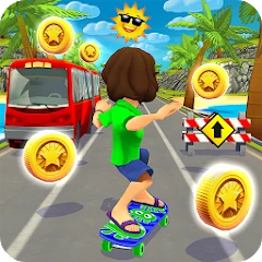 Skate Run Endless Skateboard Взлом (Много Денег)