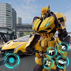 Robot War: Car Transform Game (ВЗЛОМ Без Рекламы)