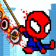 Взломанная Rope Pixel Master — Rescue Hero Academy